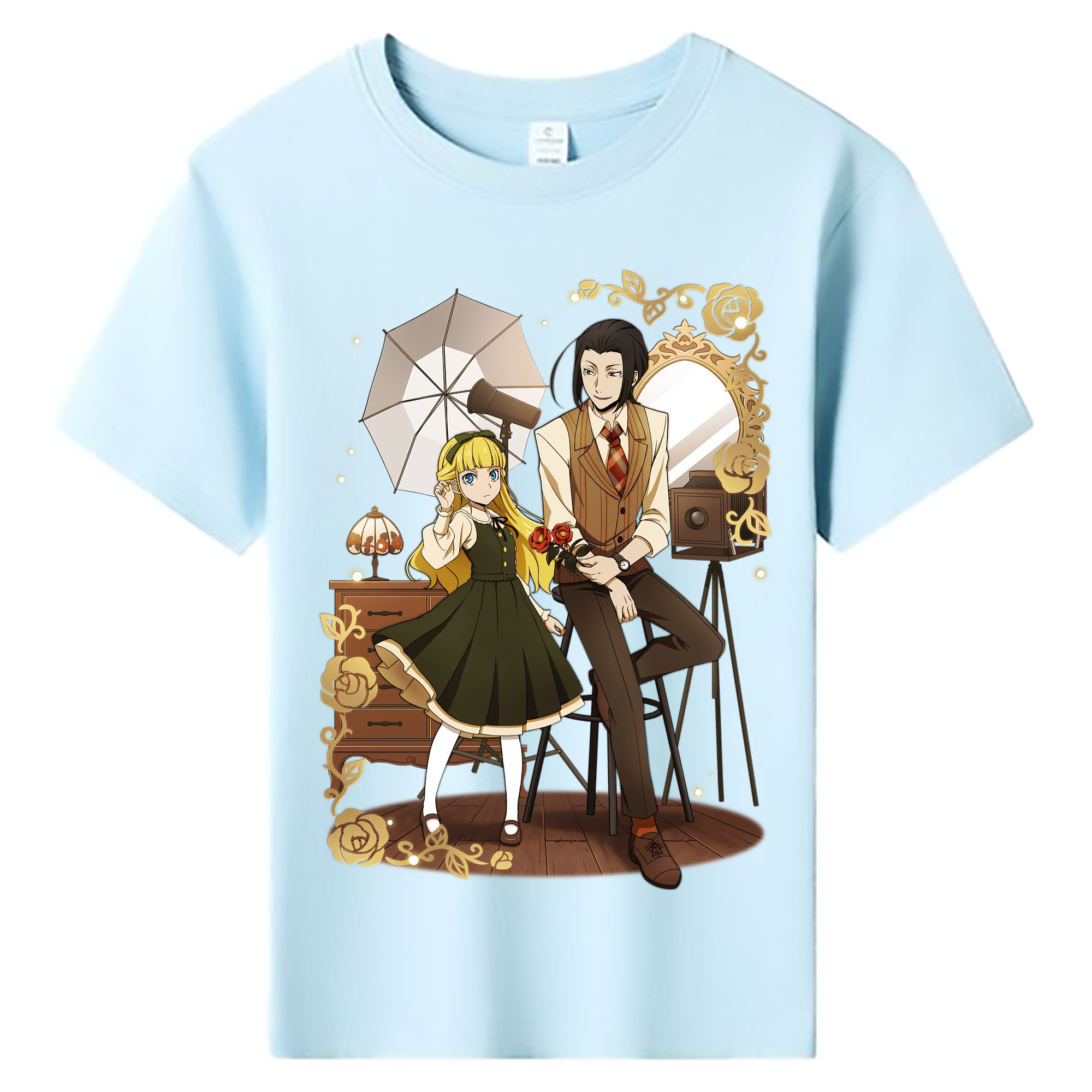 （画像用） 文豪ストレイドッグス Bungo Stray Dogs 綿100％キッズTシャツ（フロントプリント）
